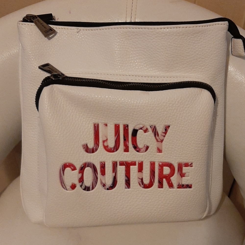 Juicy Couture white crossbody purse